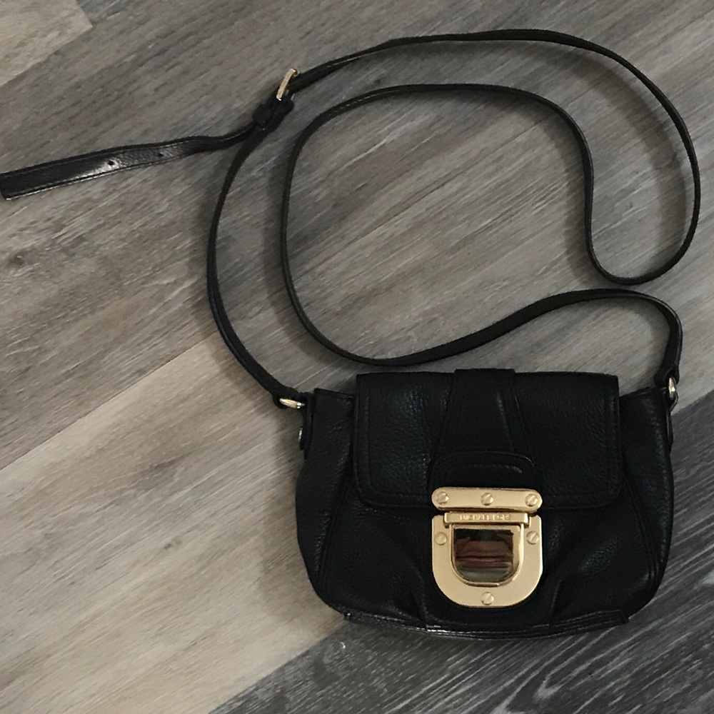 Black Crossbody Purse Michael Kors Leather Purse